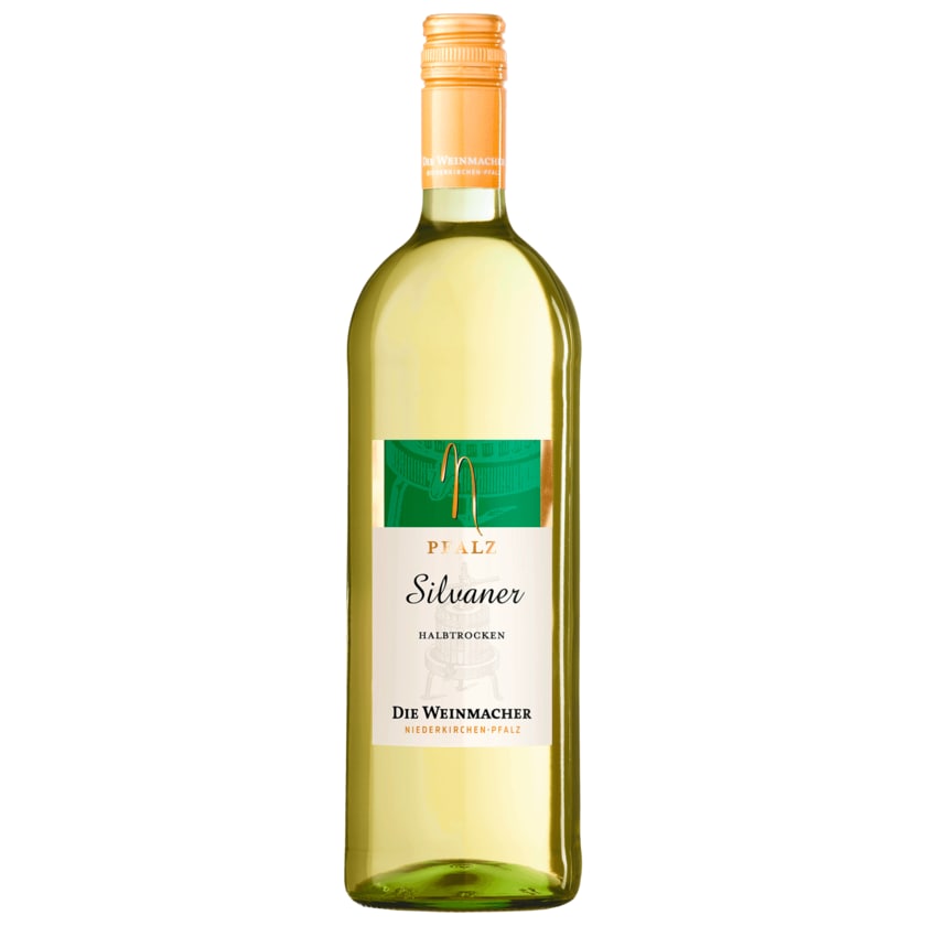 Die Weinmacher Weißwein Silvaner halbtrocken QbA 1l